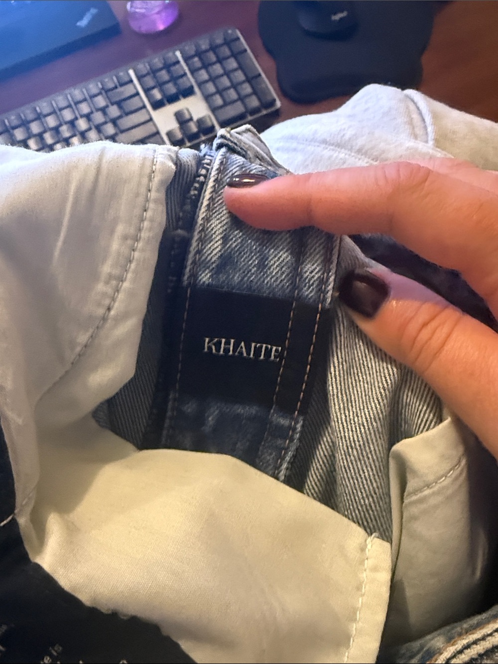 NWT Khaite Bryce Denim. Size 28 - Picture 8 of 8